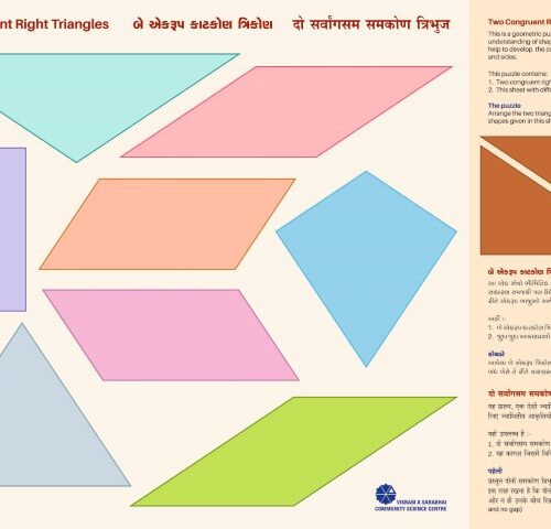 Two Congruent Right Angle Triangle (50 Nos.)